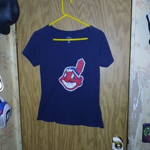 Cleveland Indians Shirt Genuine Merchandise By Campus Lifestyle Womens Medium
